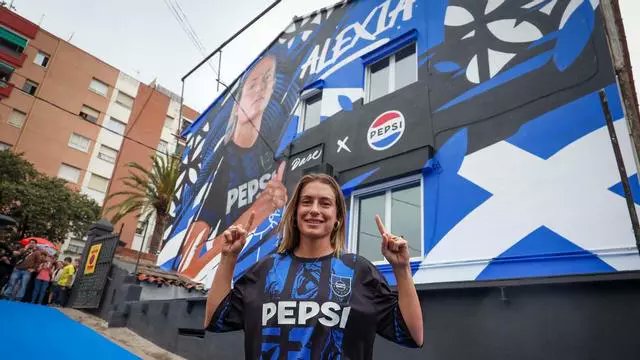 Alexia Putellas homenageada nas paredes da sua&nbsp;terra