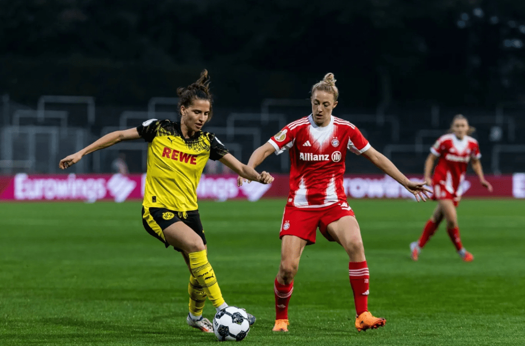 Harder decide e Bayern vence primeiro clássico feminino frente ao&nbsp;Dortmund