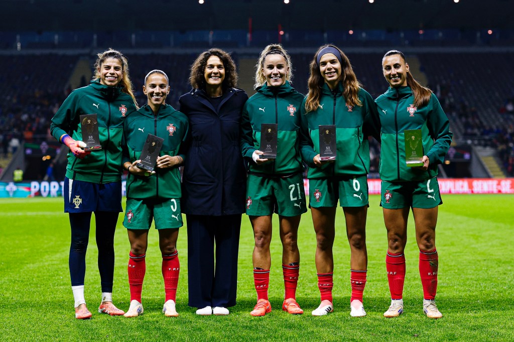 Noite especial para várias jogadoras da seleção nacional de atingiram metas com a camisola das quinas