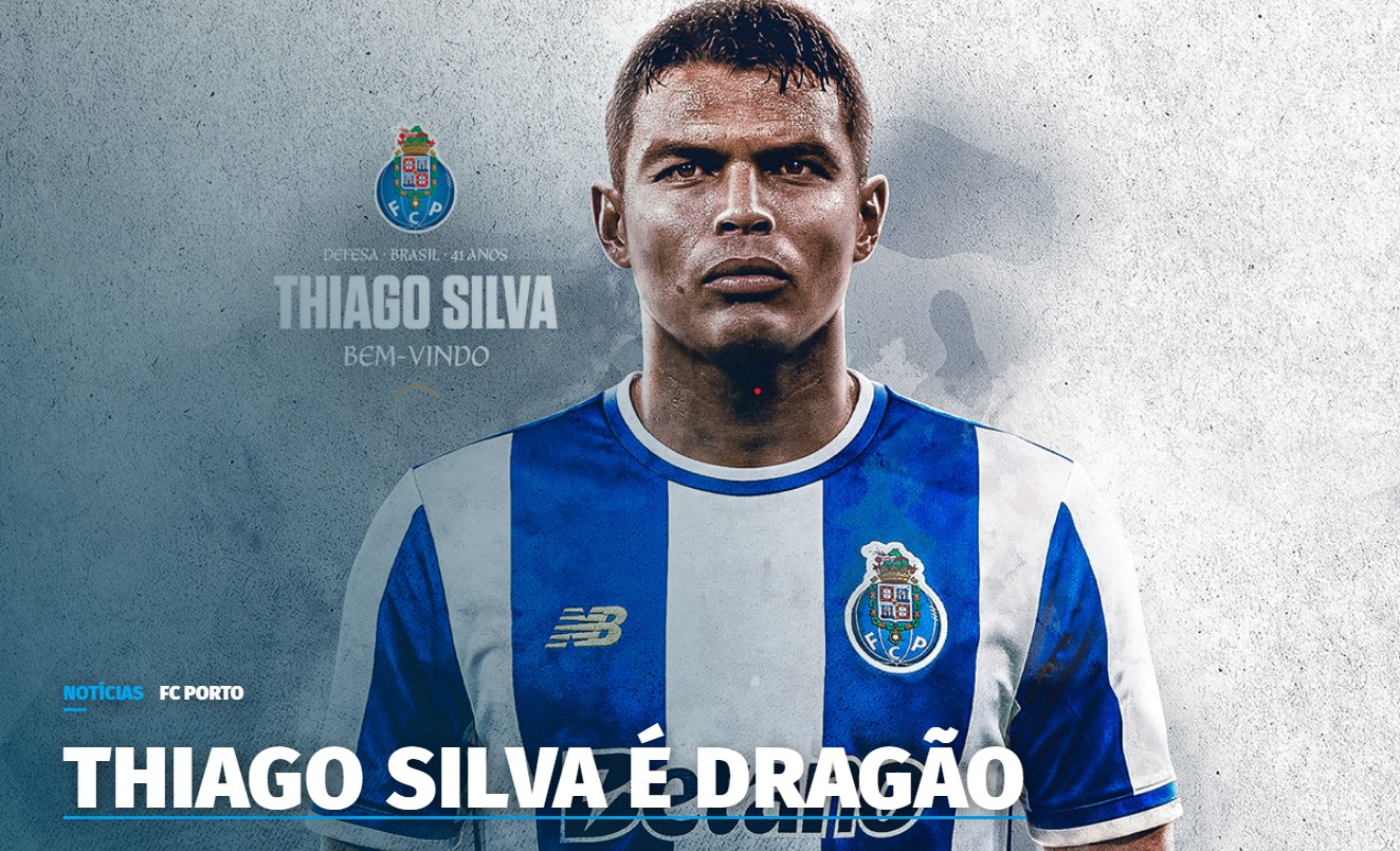 Surpresa no Dragão: Thiago Silva é reforço do FC Porto