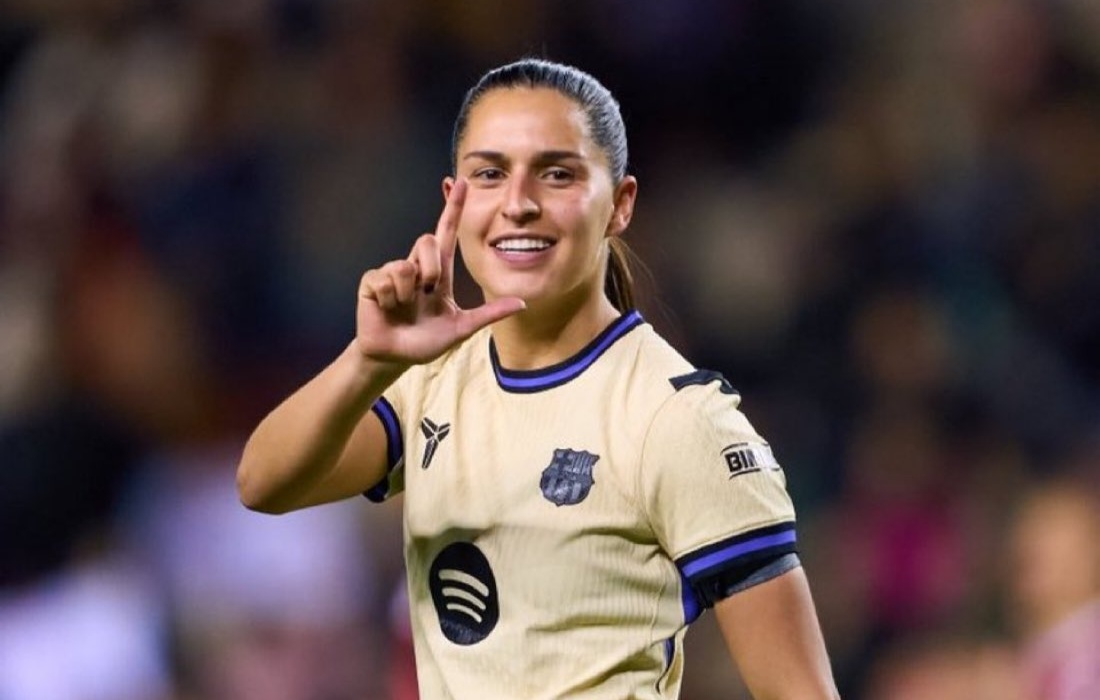 Kika Nazareth volta a marcar na vitória do Barcelona e faz homenagem a Laia Aleixandri que sofreu uma LCA esta semana