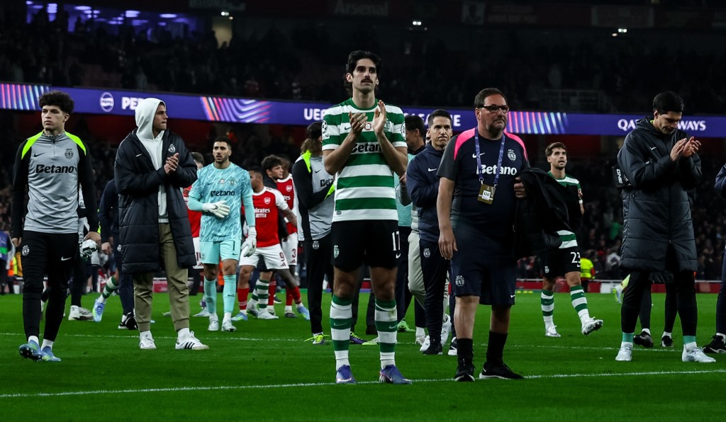Sporting empata com o Arsenal e falha acesso às meias-finais da Liga dos&nbsp;campeões.
