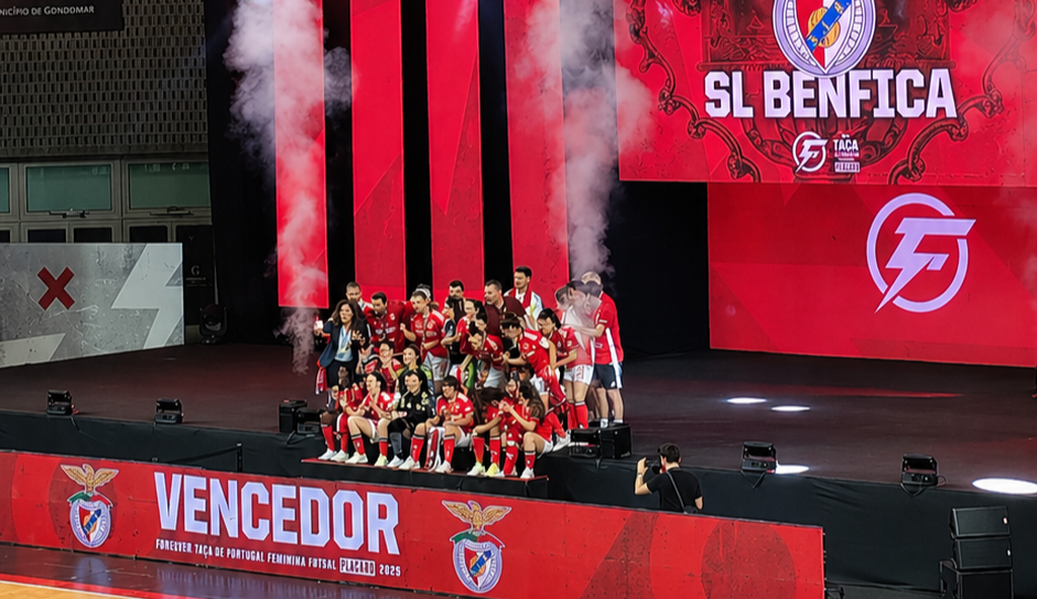 A Muralha encarnada tomou conta em Gondomar: Benfica vence a Taça de Portugal de futsal&nbsp;feminino