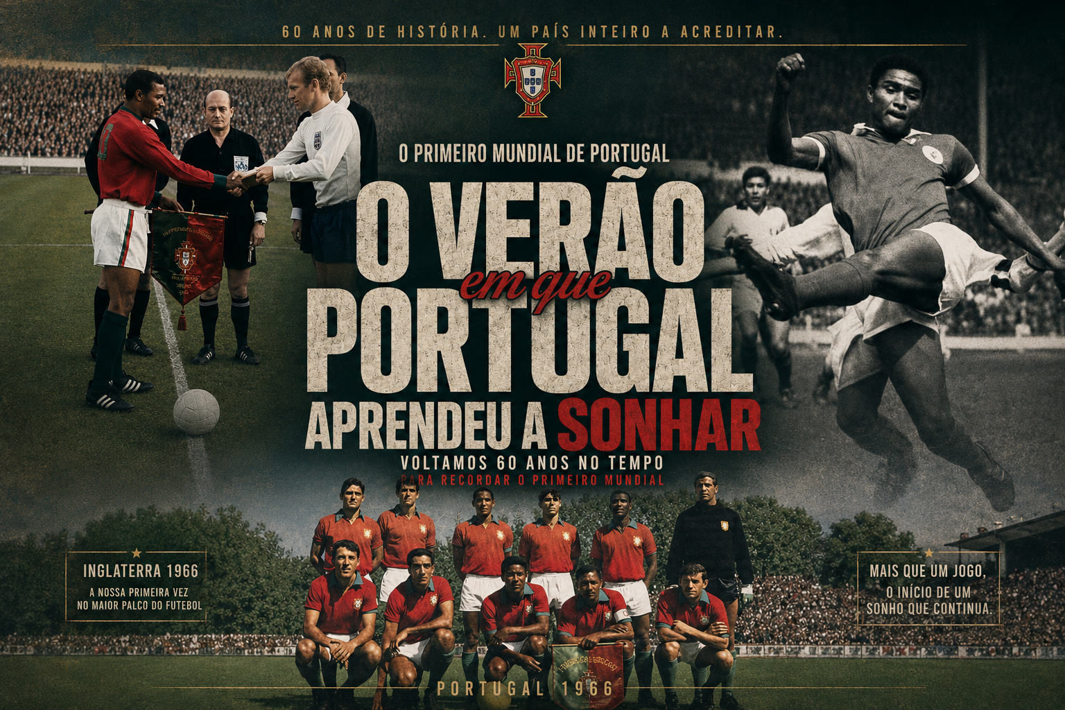 O verão em que Portugal aprendeu a sonhar : Voltamos 60 anos no tempo para recordar o primeiro mundial