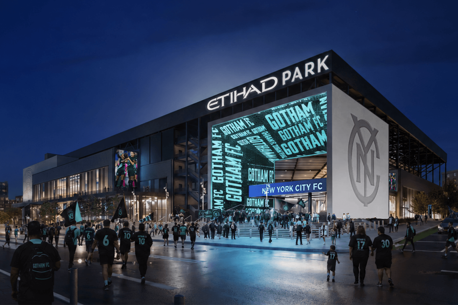 Vem aí o novo Etihad Park: O Gotham FC vai ter um novo estádio no coração de Nova Iorque partilhado com o New York City