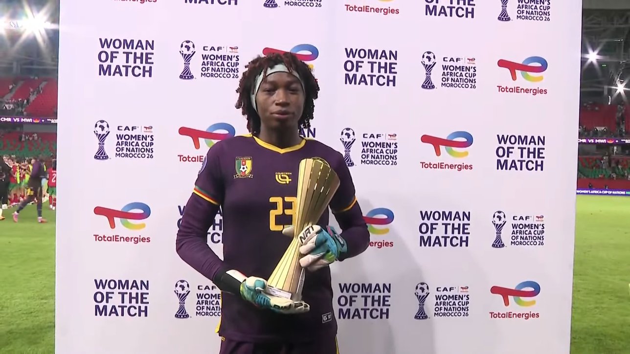 Novamente MVP: Michaely Bihina volta a ser decisiva após 4 penaltis defendidos e põe os Camarões na final da Taça das Nações Africanas!